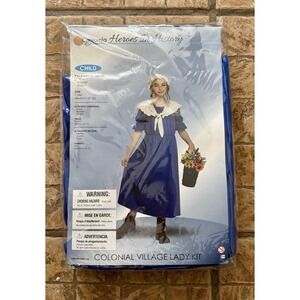 Little House On The Prairie Child 8-10 M Martha Washington Halloween Costume Cos